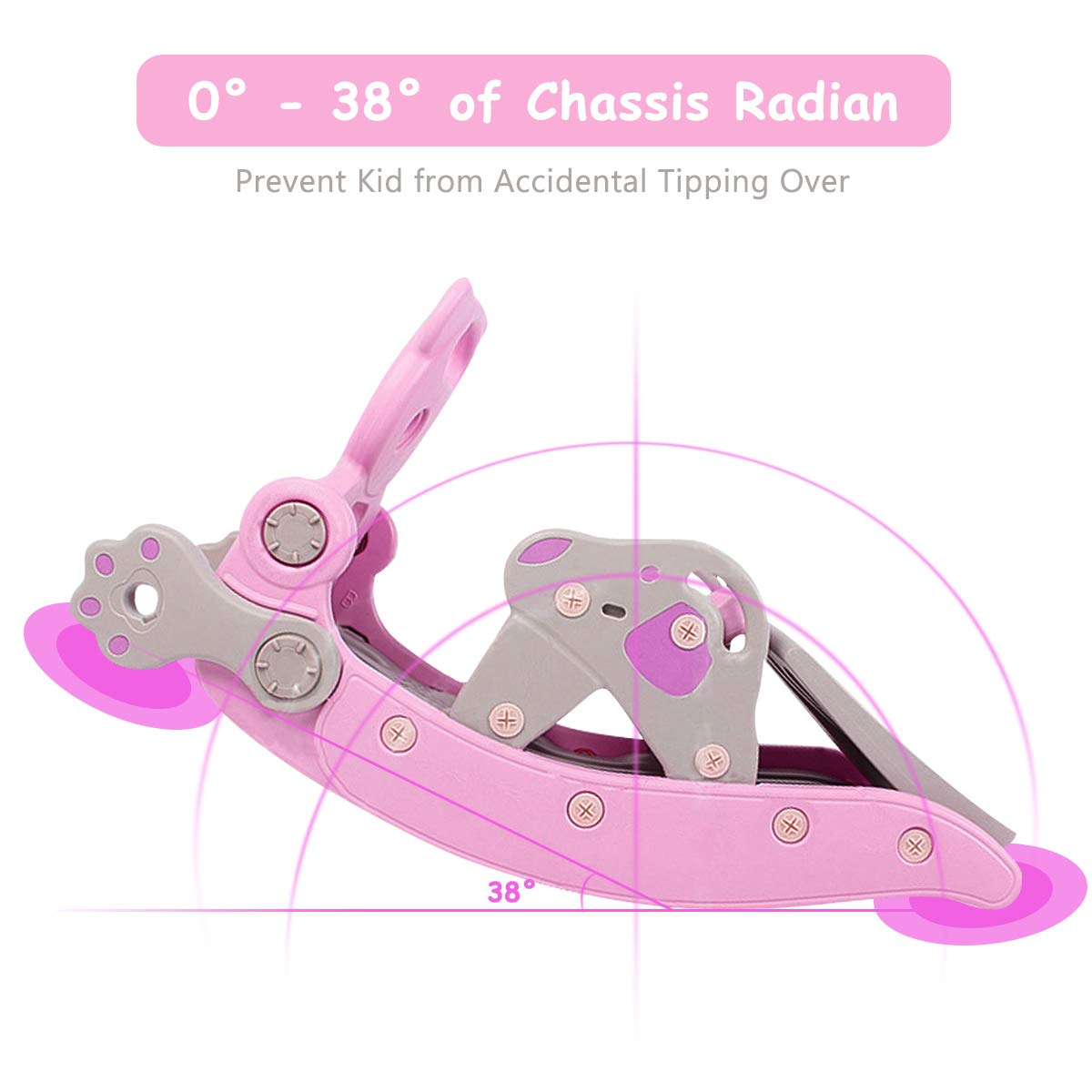 Tovimora™ 5-in-1 Kids Slide and Rocking Toy – Foldable Toddler Climber with Basketball Hoop and Ring Toss