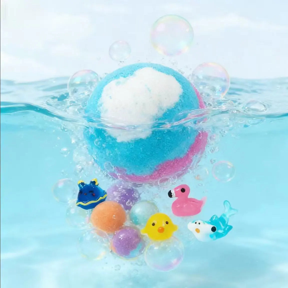 Bath Bombs for Kids with SurpriseSPRINGInside, 12 Pack Kid Bath Bombs Gift Set,Easter Basket Stuffers for Boys Girls BubbleBath with Toys Inside Skin Repair