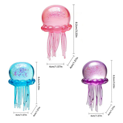 Soft Gel Filled Sensory Squeeze Toy, Stretchy Elastic Squishy Stress Relief Ball, Calming Anxiety Reducing Hand Fidget, Cute Relaxing Jelly Texture, Fun Portable Handheld Squeeze Toy Gift for All Ages