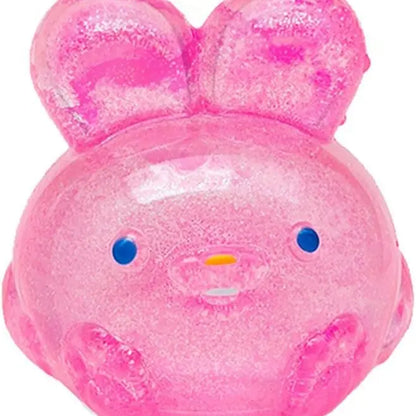 Soft Gel Filled Sensory Squeeze Toy, Stretchy Elastic Squishy Stress Relief Ball, Calming Anxiety Reducing Hand Fidget, Cute Relaxing Jelly Texture, Fun Portable Handheld Squeeze Toy Gift for All Ages
