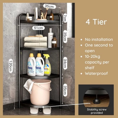 FoldRack™ Foldable Kitchen Storage Organizer